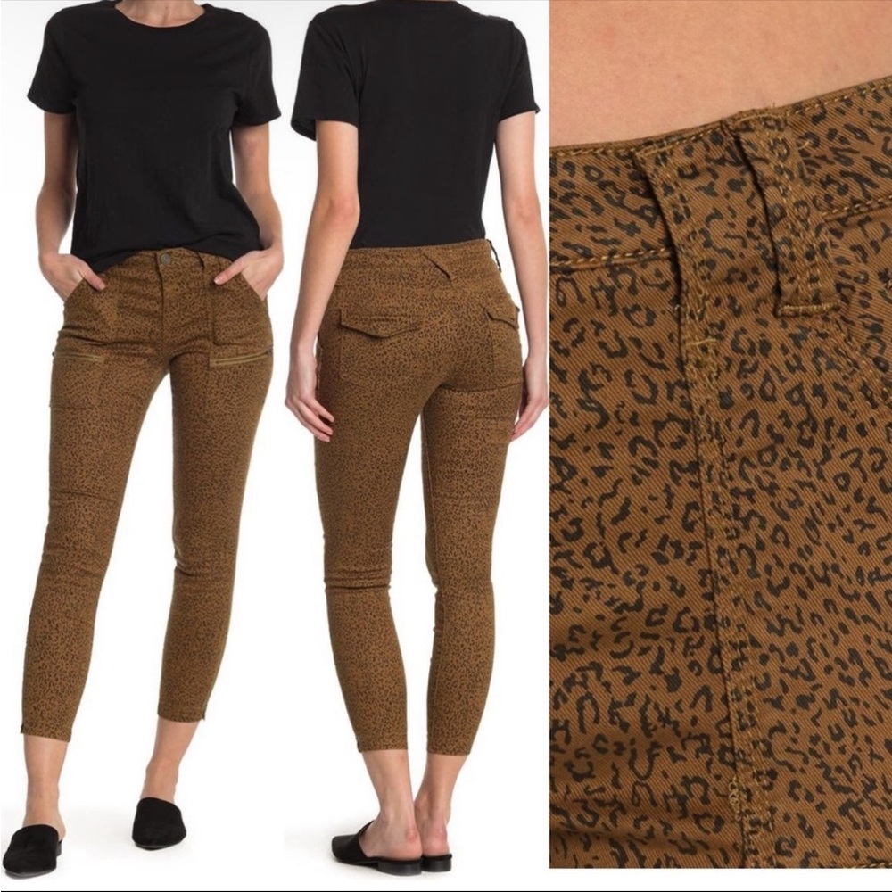 New Joie Leopard Print Park Skinny Cropped Pants Size 23 or 00